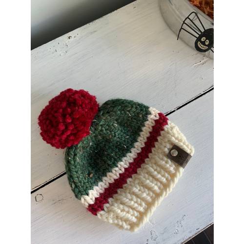 Christmas Striped Knitted Hat