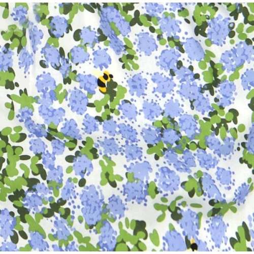 Phoebe Peter Pan Collar Bubble, Blue Hydrangea - Busy Bees | Maisonette