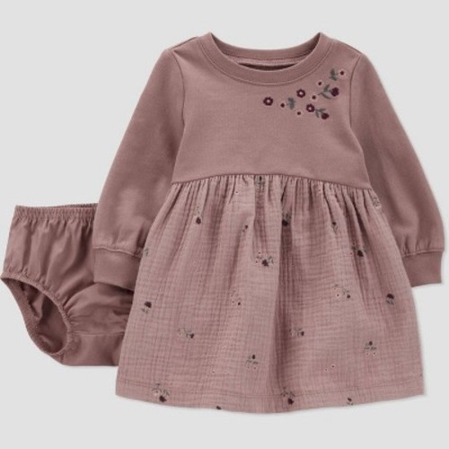 Carter's Just One You® Baby Girls' Embroidered Dress - Pink, Size: 6M