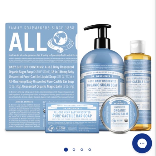 Baby Unscented Body Care Gift Set | Organic | Dr. Bronner's