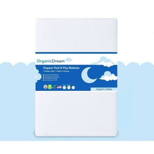 Organic Dream Dual Sided Pack And Play 2-stage Mattress