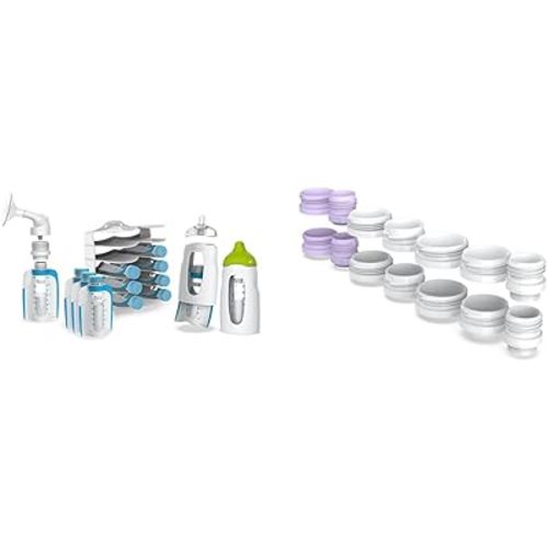 Kiinde Twist Universal Direct-Pump Feeding System Starter Kit & Twist Milk Storage Bag Breast Pump and Baby Bottle Direct Pump Adapter Kit