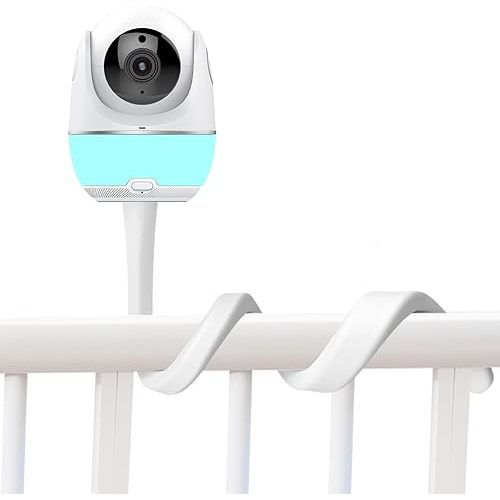 Baby Monitor Mount No Drill Universal Adjustable Baby Monitor Stand for Crib Flexible Twist Mount Baby Camera Holder Shelf Easy Installation and Sturdy