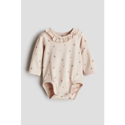 COTTON BODYSUIT WITH RUFFLE COLLAR