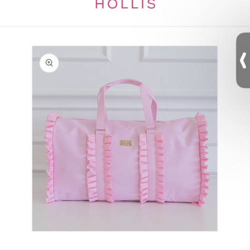 Ruffled Nylon Weekender