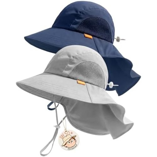 FURTALK Toddler Kids Sun Hat UPF 50+ Sun Protective Bucket Hat for Baby Summer Beach Hats