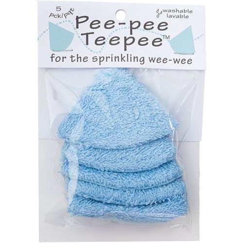 Pee-pee Teepee Terry Blue - Cello Bag,5 pack