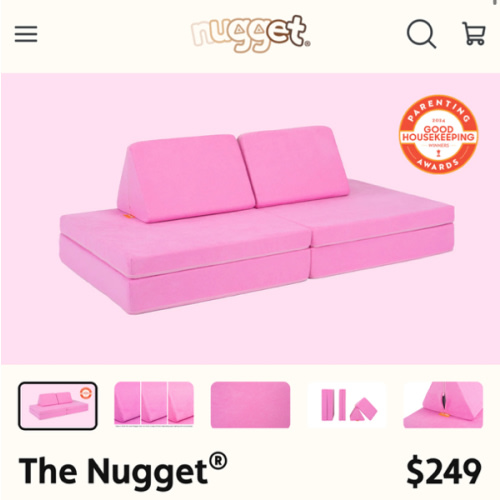 The Nugget® - Lolly cool candy pink color