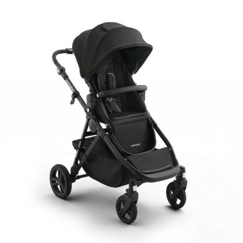 Mockingbird Modular Single-to-Double Full Size Stroller 3.0 - Black: Canopy, Folds for Easy Transport, Adjustable Handle, Machine Washable Seat Pad
