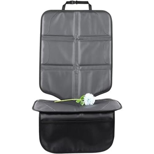 Car Seat Protector,Extra Thick Car Seat Covers Non-Slip Waterproof Mat Pad Leaving No Imprints Marks for Child Baby Pet Truck SUV Automobile (Black-B)