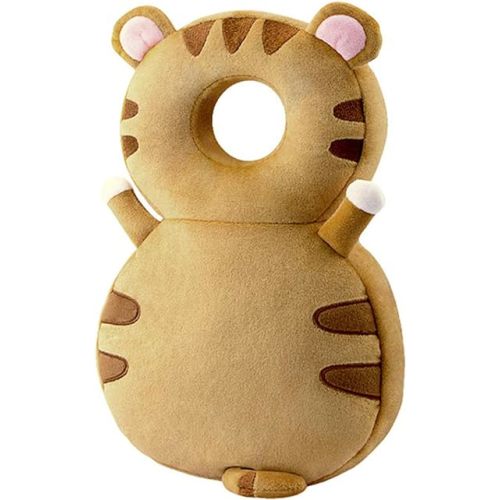 Baby Walker Head Protector Toddler Adjustable Baby Head Protection Backpack Wear Safety Pad (Tiger)