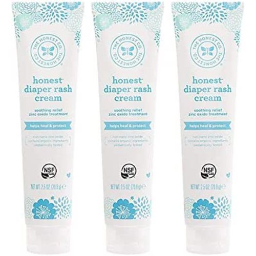 Honest Diaper Rash Cream, 2.5 Ounce (3 Bottles)