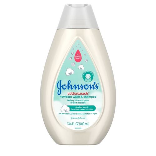 Johnson's Cotton Touch Wash & Shampoo - 13.6 fl oz