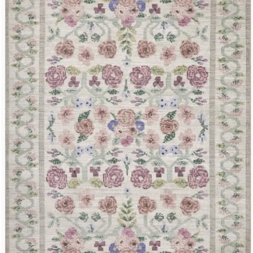 Rosa Power Loomed Rug - Ivory – Rifle Paper Co