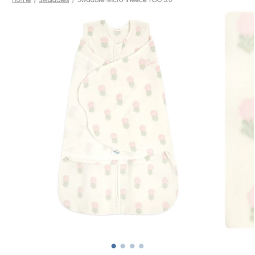 Micro-Fleece Baby Swaddle Block Flower | Newborn | HALO US