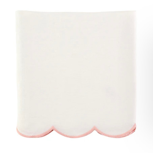 Scallop Crib Skirt in Blush | Caitlin Wilson