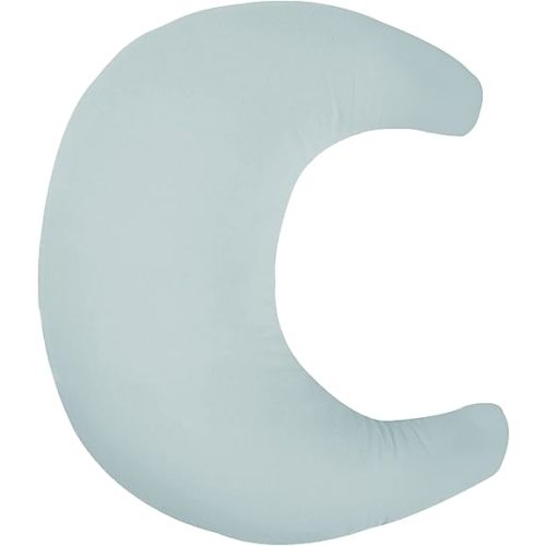 Organic Nursing Pillow (New 2025 Design) | Bottle & Breastfeeding Pillow with Organic Cotton Cover & Fiberfill, Machine Washable Feeding Pillow, Newborn Essentials Must Haves (Bluebell) - v2