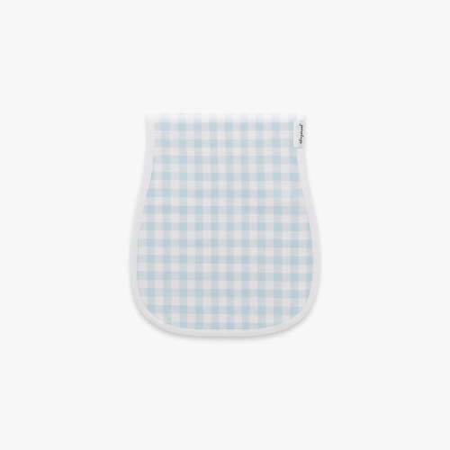 Picnic Gingham Burp Cloth - Blue | Gooselings