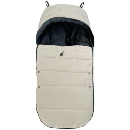 Stroller Warm Footmuff Compatible with All Cybex Strollers, Stroller Winter Bunting Bag - Soft Lining and Splashproof Surface - Machine Washable (Taupe)