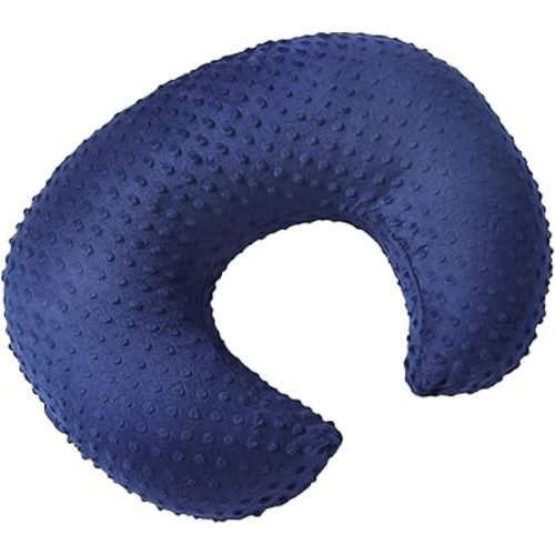 Dots Nursing Pillow Cover, Case Plush Breathable Breastfeeding Pillow Slipcover Fits Nursing Pillow, Super Soft Snug Positioners for Baby Boy Baby Girl (Estate Blue)