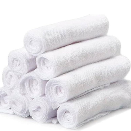 Spasilk Washcloth Wipes Set for Newborn Boys and Girls, Soft Terry Washcloth Set, Pack of 20, White