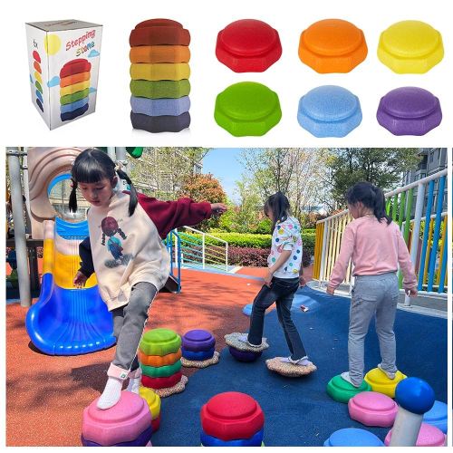 Balance Stepping Stones for Kids, Toddler Stepping Stones,Stepping Stones for Toddlers,Sensory Stepping Stones,and Also a Balance Board for Kids and a Swing Stool