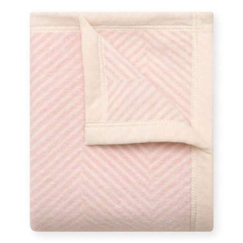 Harborview Herringbone Ballet Pink Mini Blanket