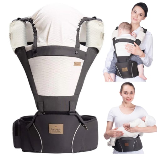 Bebamour Baby Carrier Front and Back Carry Baby Newborns to Toddler Ba