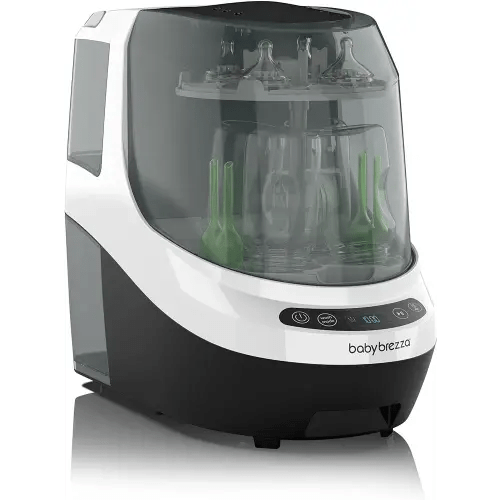 Baby Brezza Bottle Washer Pro - Baby Bottle Washer, Sterilizer + Dryer - All in One Machine Cleans Bottles, Pump Parts, & Sippy Cups - Replaces Hand Washing, Bottle Brushes and Drying Racks