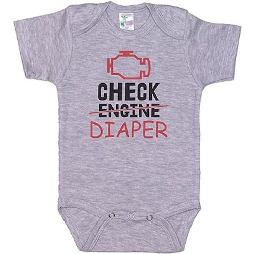 Mechanic Onesie/Check Diaper/Baby Engineer Outfit/Super Soft Romper