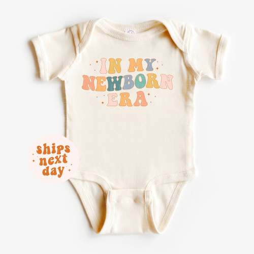 In My Newborn Era Bodysuit Newborn Gift Baby Shirt One Piece Newborn Cute Newborn Gift Announcement Tee Pregnancy Reveal Shirt