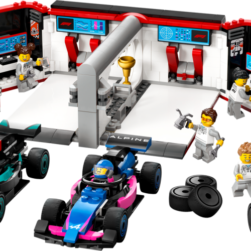 F1® Garage & Mercedes-AMG & Alpine Cars 60444 | City | Buy online at the Official LEGO® Shop US