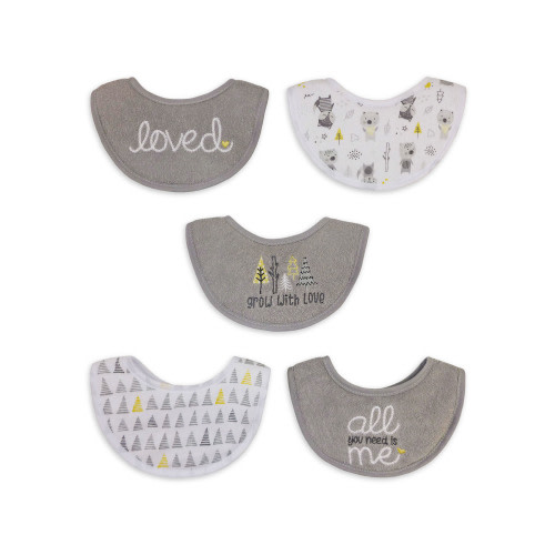 Parents Choice 5 Pack Loved Bib Set