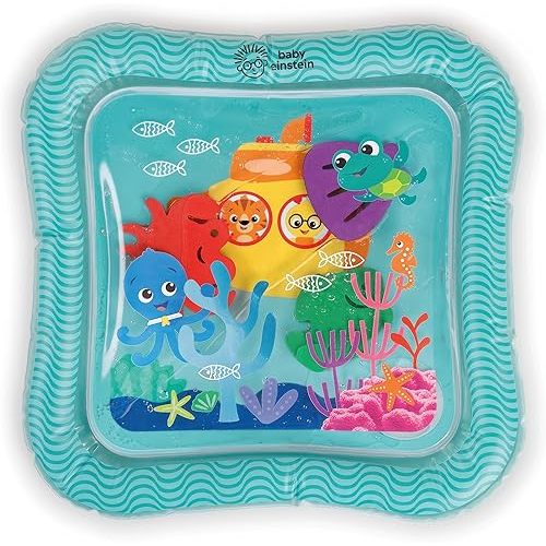 Baby Einstein Ocean Explorers Sensory Splash Water Mat, for Tummy Time or Seated Play, Ages 0-36 Months