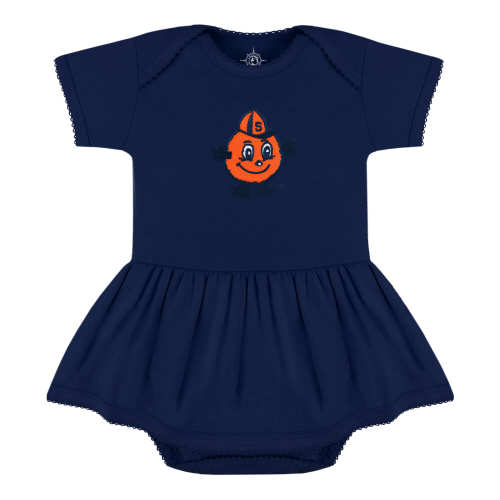 Syracuse Orange Picot Bodysuit Dress | College Baby
