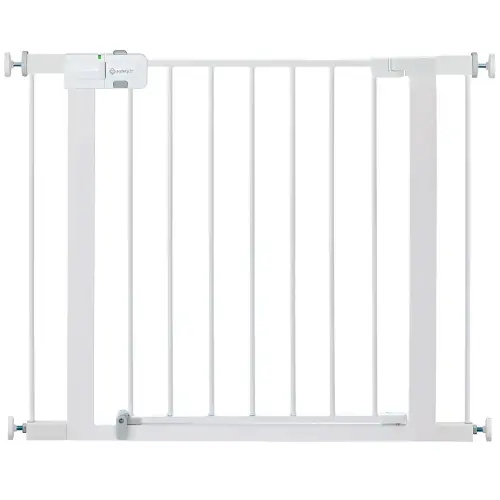 Safety 1st Easy Install Walk Thru Baby Gate for Doorways, Gate With Door, Dog Gates, Fits 29"-38", Easy Install 28" Tall, White