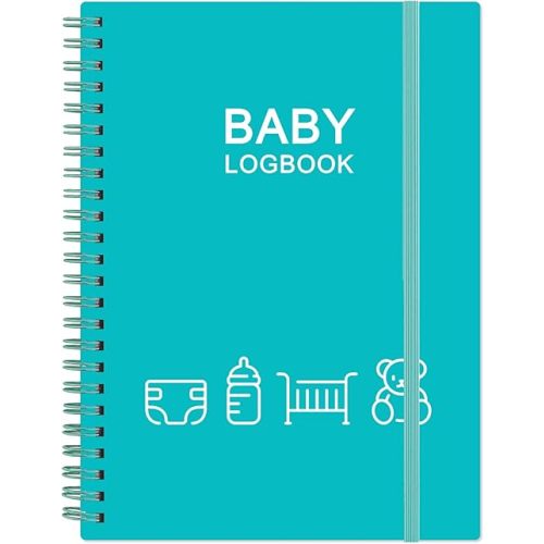 Baby's Daily Log Book - A5 Baby's Tracking for Newborns, 150 Easy to Fill Pages to Track and Monitor Your Newborn Baby's Schedule, Teal