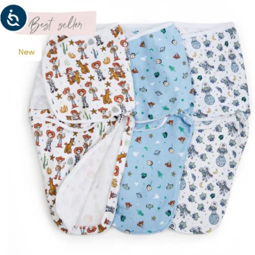 aden + anais Toy Story Wrap Swaddles 3 pack