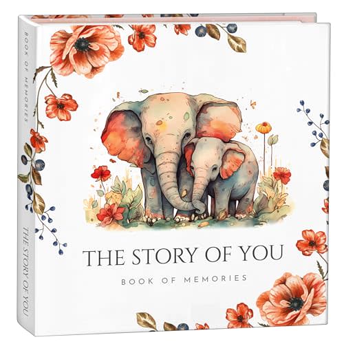 Keepsake Memory Book for Baby Boy Girl, First 5 Year Baby Book, Milestone Book That Captures Every Significant Event From Birth to Age 5, Gender Neutral Journal Scrapbook Photo Album