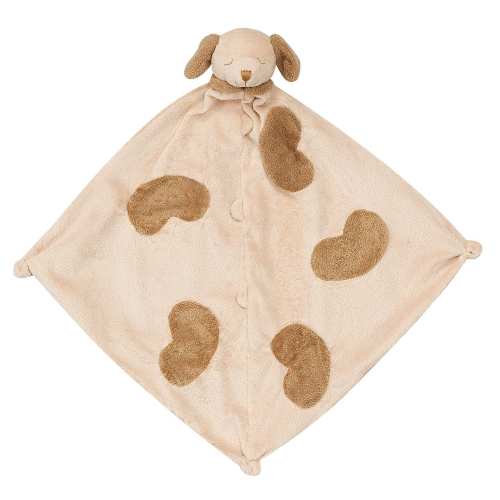 Personalized Angel Dear Tan Puppy Baby Lovey Gift: Unique baby name security blanket, Custom new born lovie