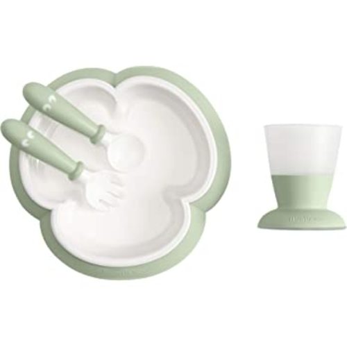 Amazon.com : BabyBjörn Baby Feeding Set, 4 pcs, Powder Green : Baby