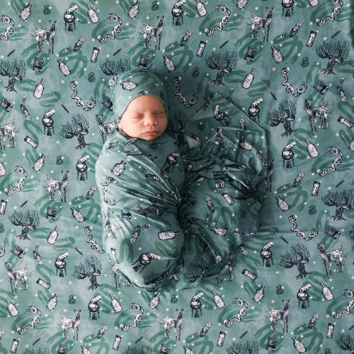 Slytherin House Swaddle Beanie Set