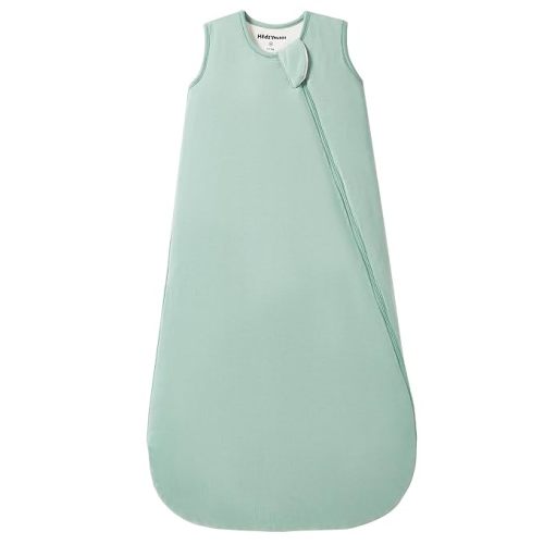 1.0 Tog Baby Sleep Sack, Wearable Blanket for Infants & Toddlers, Bamboo Rayon, 2-Way Zipper, Sleeping Bag for Newborn Babies, Lightweight for Spring & Autumn,Sage,S