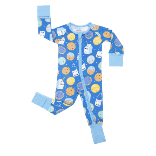Blue Cookies & Milk Zippy - Little Sleepies