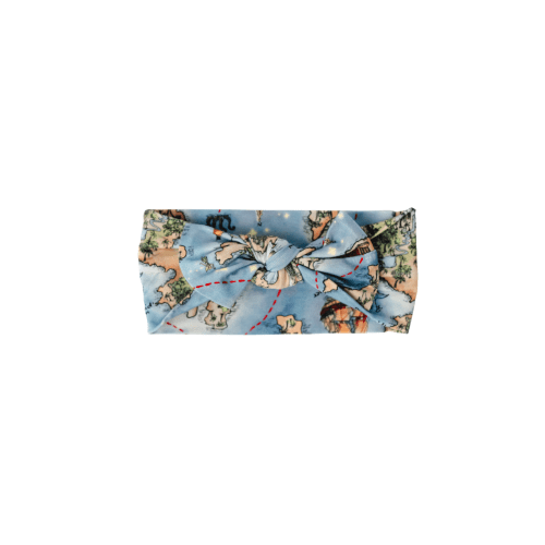 Neverland Map Hair Bow