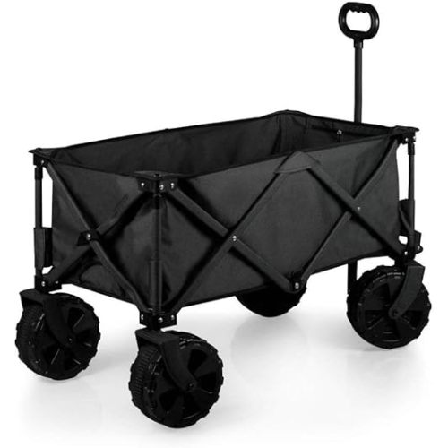ONIVA - a Picnic Time Brand Adventure Wagon All-Terrain Folding Beach Wagon with Big Wheels - Sport Utility Wagon - Garden Wagon Collapsible - Wagon Cart, (Dark Gray)