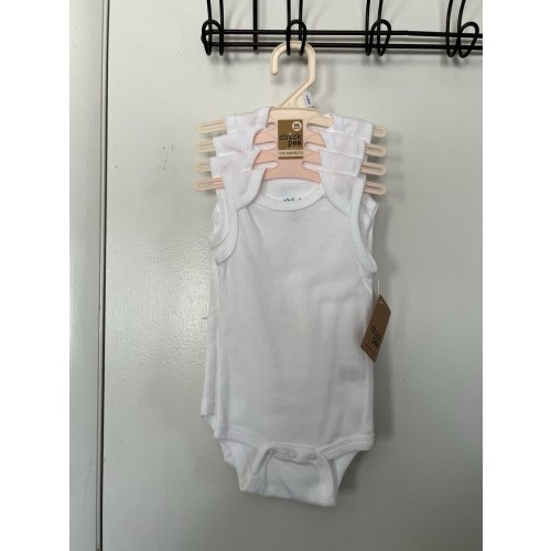 Chick Pea White Baby Bodysuits 4 Pack