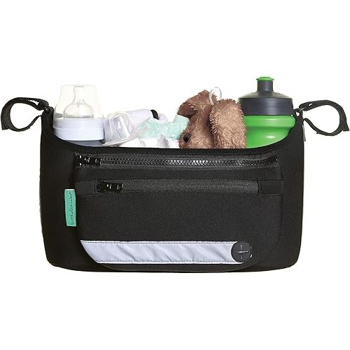 Universal Stroller Organizer Bag, Detachable Wristlet & Reflective Panel - Model CK098