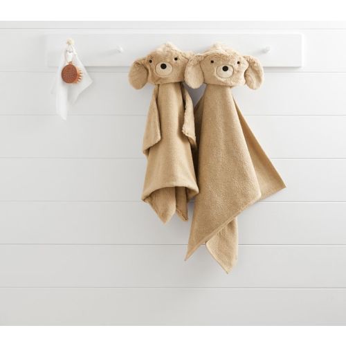 Faux-Fur Labradoodle Baby Hooded Towel
