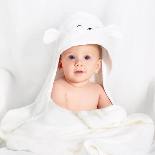 KeaBabies Hooded Baby Towel - Lamb